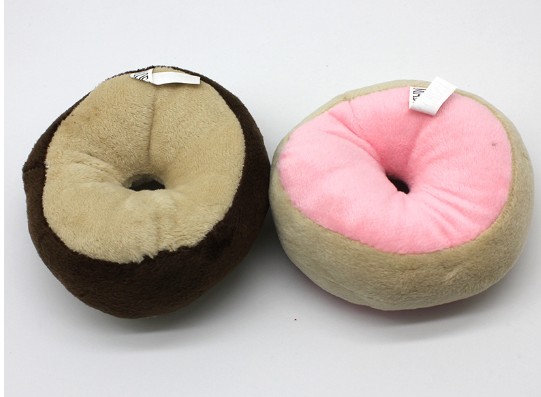 Stuffed Plush Squeaky Dog Chew Toy (Single Item)