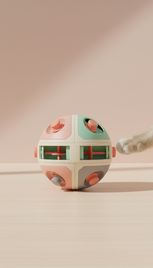 Interactive puzzle treat ball