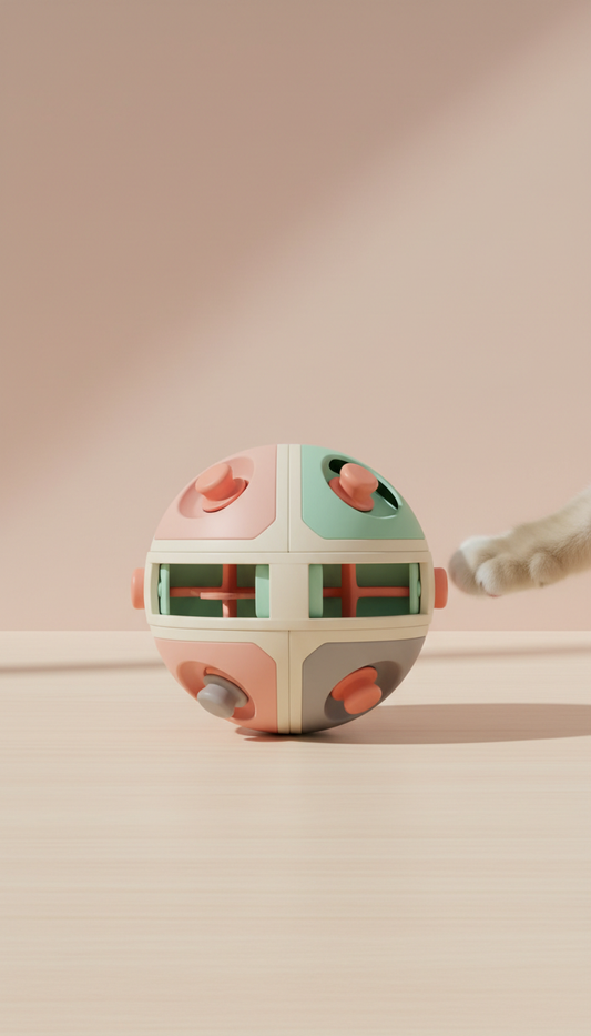 Interactive puzzle treat ball