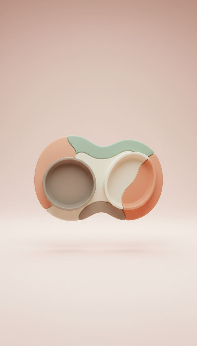 Space-saving silicone feeding mat
